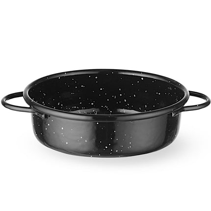 Hendi Round enameled frying pan with handles. 120x40 mm