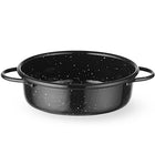 Hendi Round enameled frying pan with handles. 120x40 mm