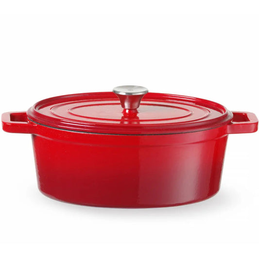 Hendi Enameled cast iron pot 4.4 l red - Hendi 626849