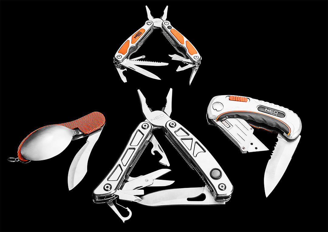 NEO TOOLS Crockery and essentials – Camping pocket knife, orange – image 9