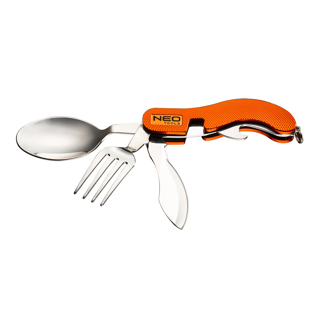 NEO TOOLS Crockery and essentials – Camping pocket knife, orange