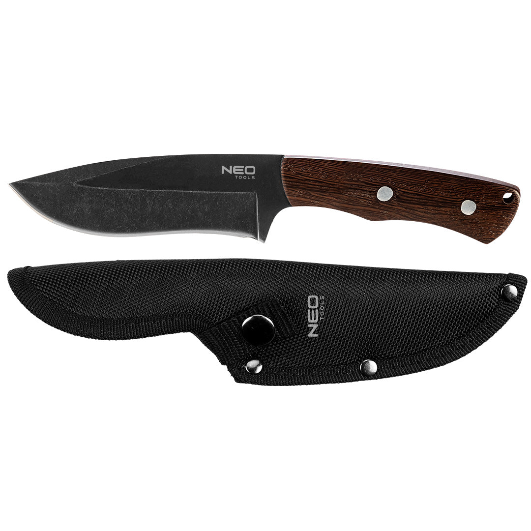 NEO TOOLS Survival (gloves, fire starters, belts – 23 cm full-tang survival knife