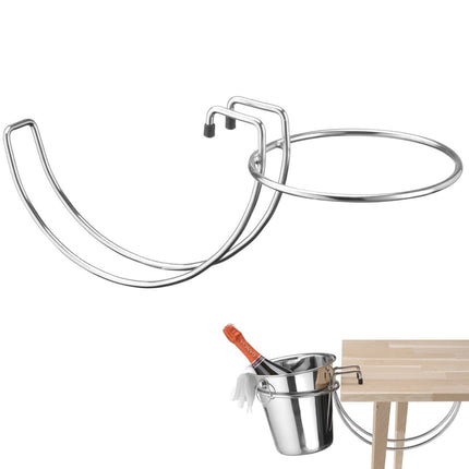 Bar Up Champagne bucket stand attached to the countertop, STEEL diameter. 194x193 mm