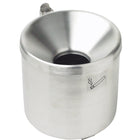 Wall ashtray self-extinguishing inside and outside of stainless steel 9cm