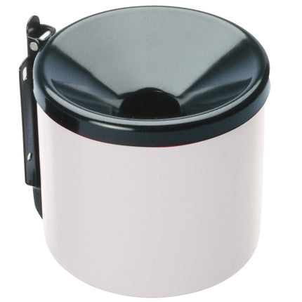 Wall ashtray self-destroying inside and outside white wed 15cm