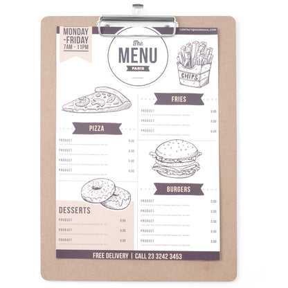 Hendi Board pad under menu card with clipboard 185x245 mm – image 5