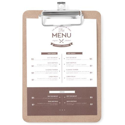 Hendi Board pad for menu card with clipboard 125x180 mm – image 2