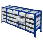 MEVA Drawer workshop shelf for parts and tools with containers SET of 21 pieces.
