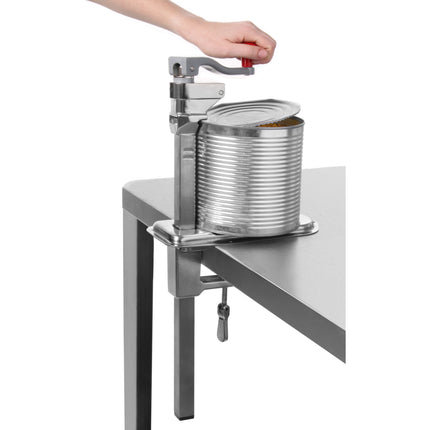 Can opener attached to the Kitchen Line countertop - Hendi 690000
