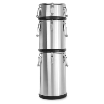 Heat container steel thermos for food transport 15L - Hendi 70111