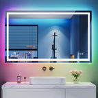 60L x 100B cm / Anti-fog + Rgb + 3 Light Colours + Dimmable