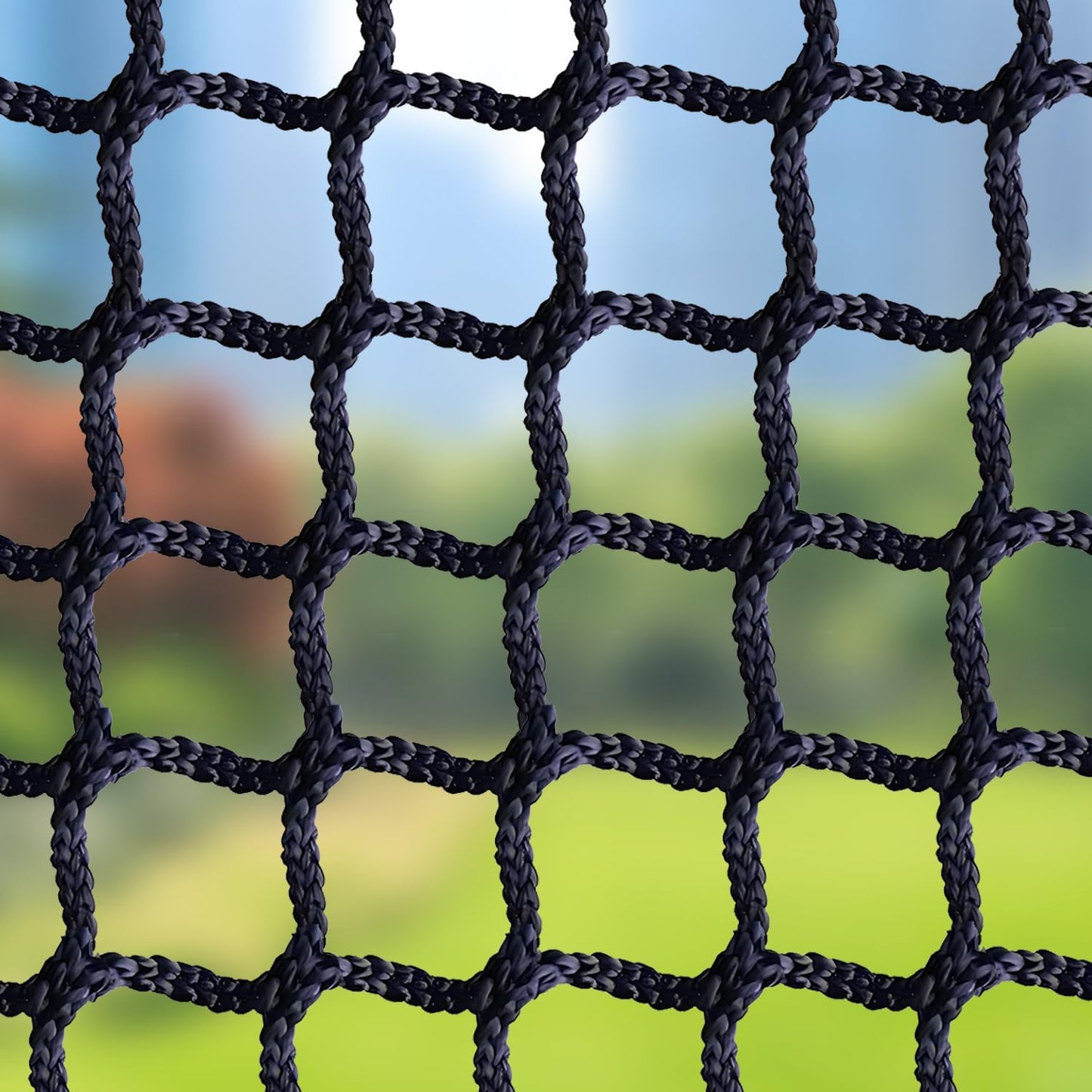 Safety Net for Children, Cat Net for Balcony, Polyester Protective Net, Bunk Bed Net, Fall Protection, Stair Safety Net, Railing Protection Net, Knotless Universal Safety Net, Black (1.5 x 2 m) Carlat