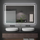 120L x 80B cm / Anti-fog + 3 Light Colours + Dimmable