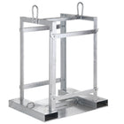 Pallet for transporting gas cylinders on 4 cylinders
