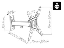 Blow 76-853# HQ LCD TV Mount, 13"-42", Type X, with Articulated Arm – image 8