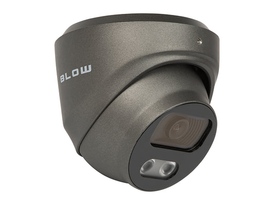 77-866# Blow 8MP IP Camera BL-I8HL28TBM/PoE 2.8 mm Graphite Dome HybridLight - Carlat