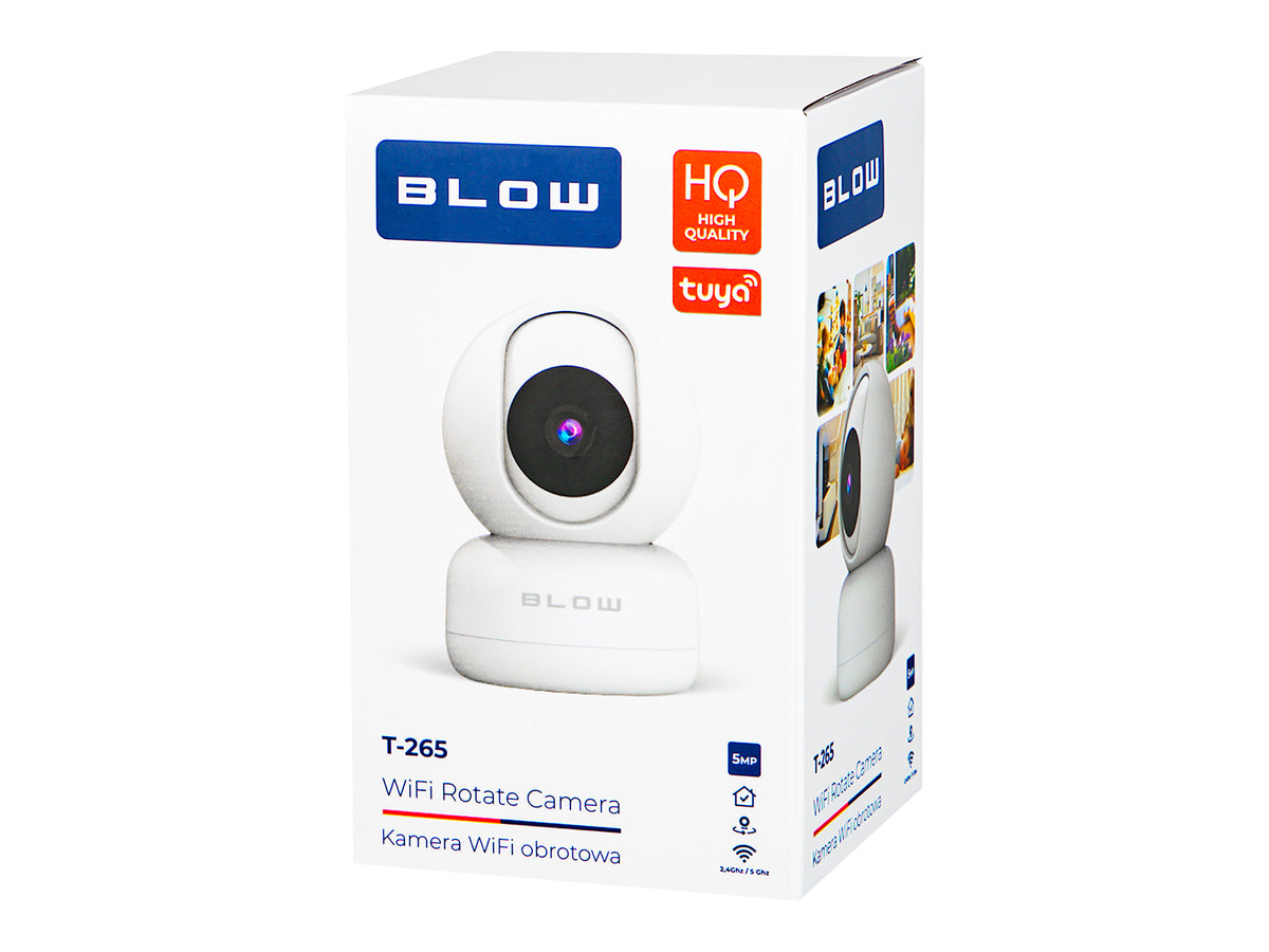 78-659# Blow WiFi 5MP T-265 Dual-Band (5 GHz) Tuya Pan-and-Tilt Baby Monitor - Carlat
