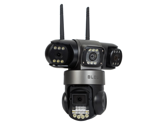 78-680# Blow Wi-Fi Camera, 3 Lenses, 6 MP, V380, Black - Carlat