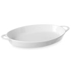 Bucket for buffeting oval with handles 165x105x30mm white porcelain - Hendi 784006