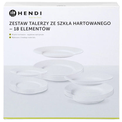 Hendi Set of tempered glass plates 18 el. – image 2