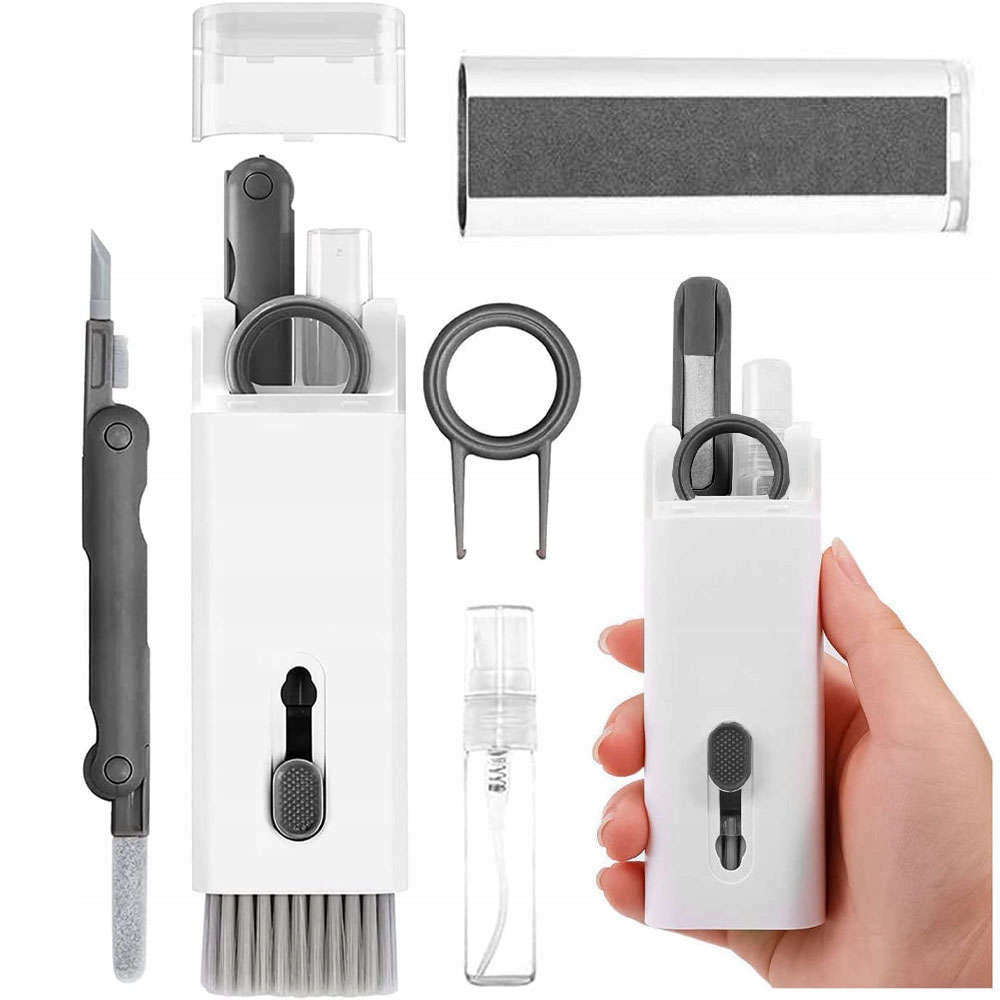 7in1 Universal set for cleaning electronics, headphones, phones, keyboards, gray - Carlat
