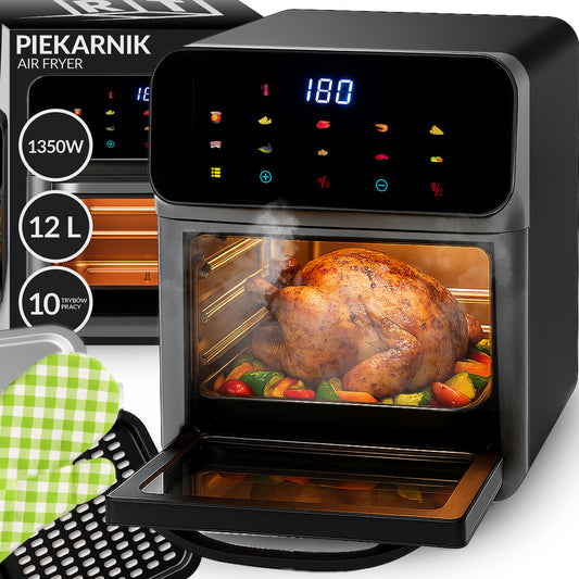 8.5L Oil-Free Air Fryer with Oven, 1350W, 12 Modes - Airfryer ER762 - Carlat