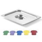 Cover for the GN container with colourful Haccp GN2/4 530x162mm stainless steel - Hendi 805275