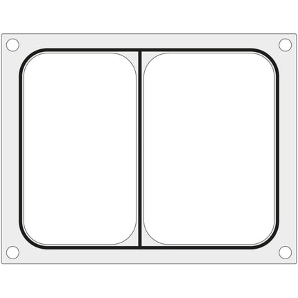 Hendi Form matrix for welding machine CAS CDS-01 for double tray 227x178 mm