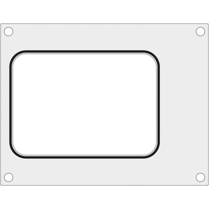 Hendi form plate welding mat without partitioning 187x137 mm