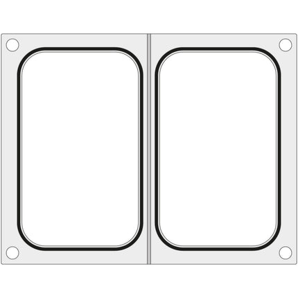 Hendi Form matrix for Duni DF10 welding machine for two trays containers 178x113 mm