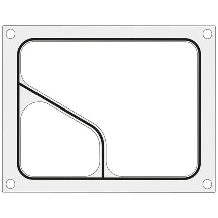 Hendi Form matrix for BOKAMA welding machines for double tray colt 227 x 178 mm