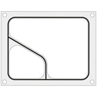 Hendi Form matrix for BOKAMA welding machines for double tray colt 227 x 178 mm