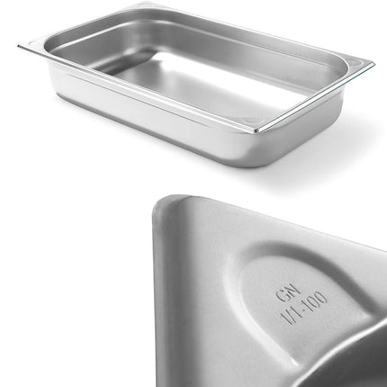 Container GN 1/1 steel Kitchen Line height. 100 mm - Hendi 806135