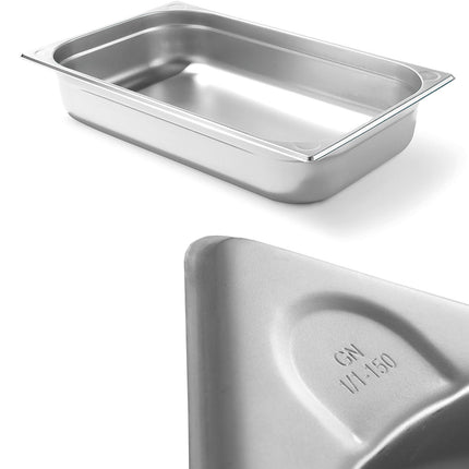 Container GN 1/1 steel Kitchen Line height. 150 mm - Hendi 806142
