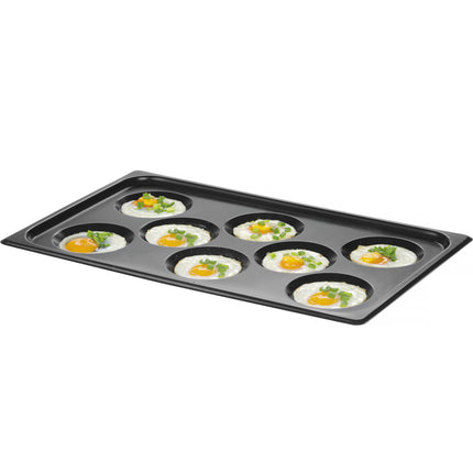 Hendi Tray for 8 fried eggs, omelettes, pancakes, Convectomat Eggplate GN 1/1 TEFLON