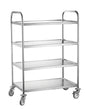 Steel waiter cart 4-shelf - Hendi 810118
