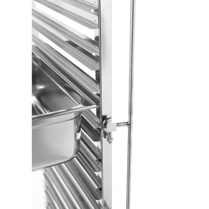 Steel trolley for transporting bakery plates 15 x 60x40cm - Hendi 810651