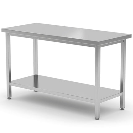 Hendi Worktop table with central steel rack 100x70x85 cm