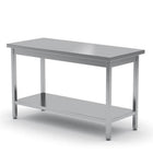 Worktop table for kitchen with central steel shelf 160x60cm - Hendi 811542