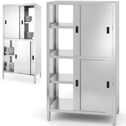 En route cabinet with sliding door 800x500x1800 - Hendi 811634