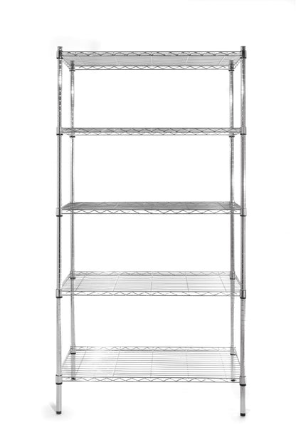 Hendi Folding storage rack adjustable wire shelves - 5 shelves