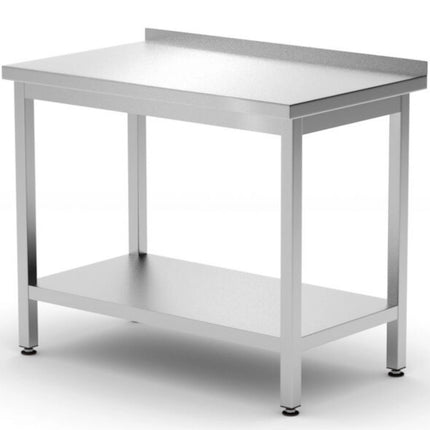 Hendi Worktop table with a front shelf Budget Line STAL 800 x 600 x 850 mm