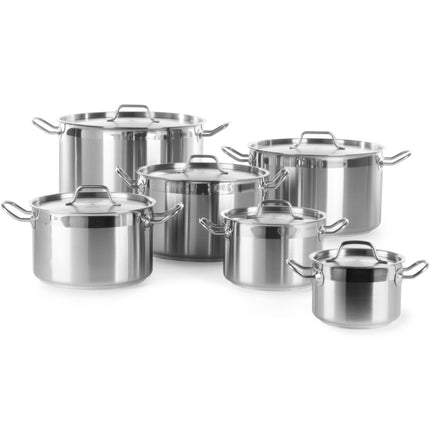 Pot Profi Line low with lid 1,5 l diameter 160 x 75 h - Hendi 830000