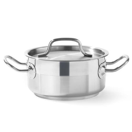 Pot Profi Line low with lid 1,5 l diameter 160 x 75 h - Hendi 830000