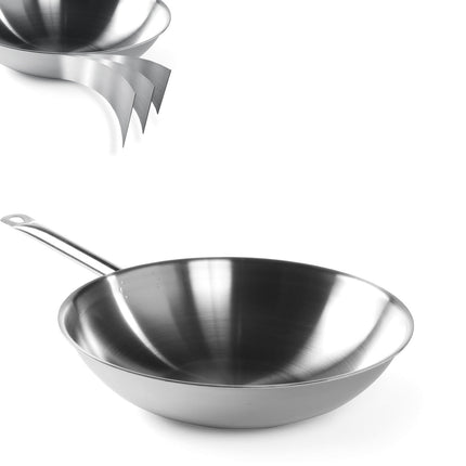 Pan WOK 3-PLY - without lid - Hendi 839003