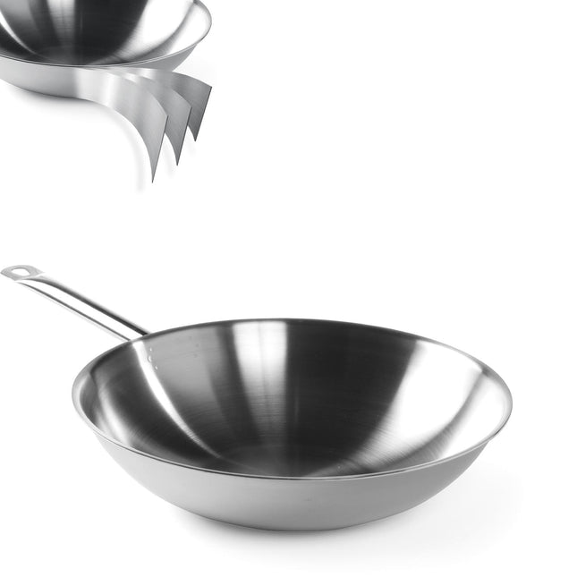Pan WOK 3-PLY - without lid - Hendi 839003