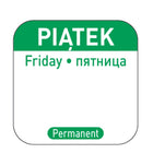 reusable food safety stickers Friday EN RU EN 1000 pcs Hendi 850114