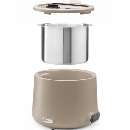 Hendi UNIQ electric soup thermos kettle, diameter 365 x 325 mm 8 l 500 W - beige – image 7