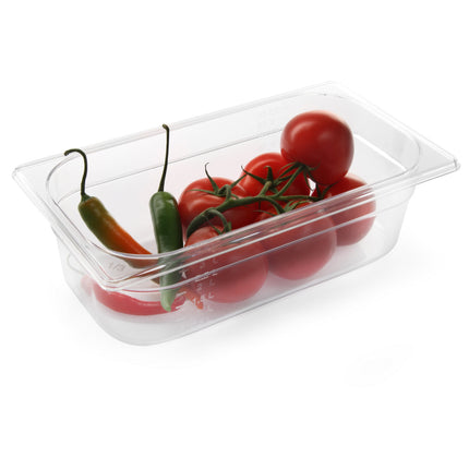 GN transparent polycarbonate container GN 1/1 height. 200 mm - Hendi 861202
