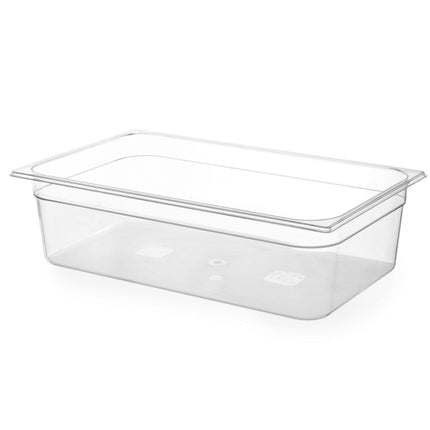 GN transparent polycarbonate container GN 1/1 height. 100 mm - Hendi 861226